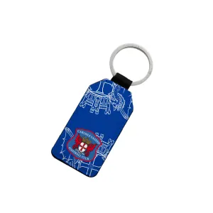 Carlisle United Leather Keyring