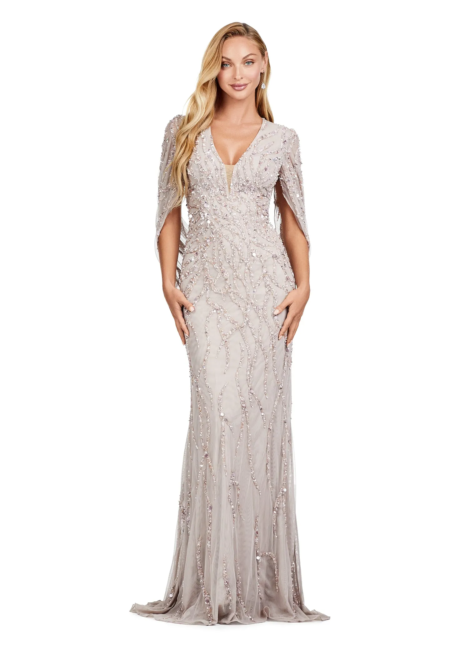 Elegant Catalina Evening Gown with Embellished Details
