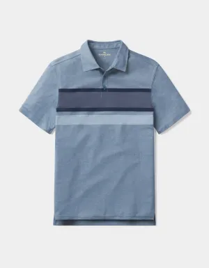 Chip Pique Polo in Calypso Stripe