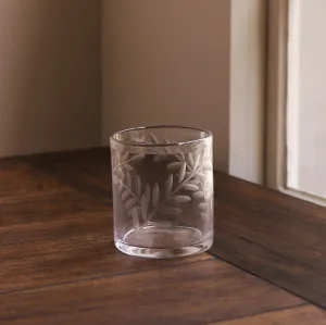 GLASS Fern Double Old Fashioned Set of 4 (Clear)