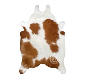 Mini Cowhide Rug - Brown and White
