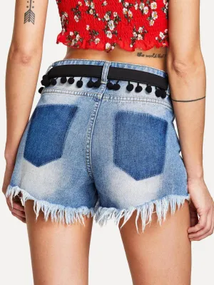 Pom Pom Fringe Design Belt