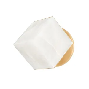 San Juan 8 in. LED Wall Sconce vintage brass Finish