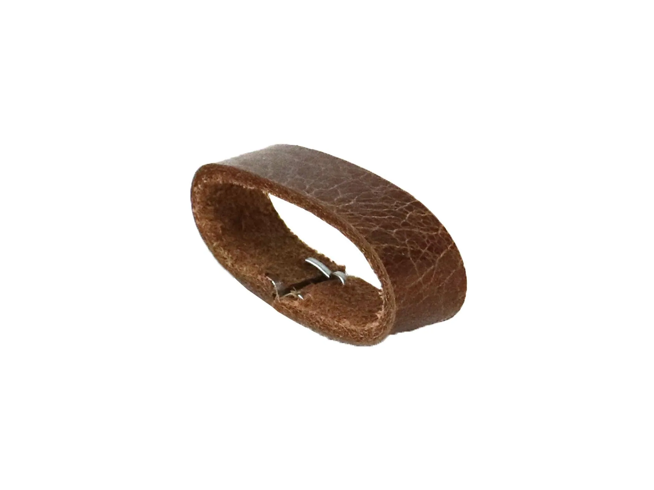 Tan Brown Vintage Glazed Buffalo Leather Belt Blank With Matching Keeper, 48"-60" Length