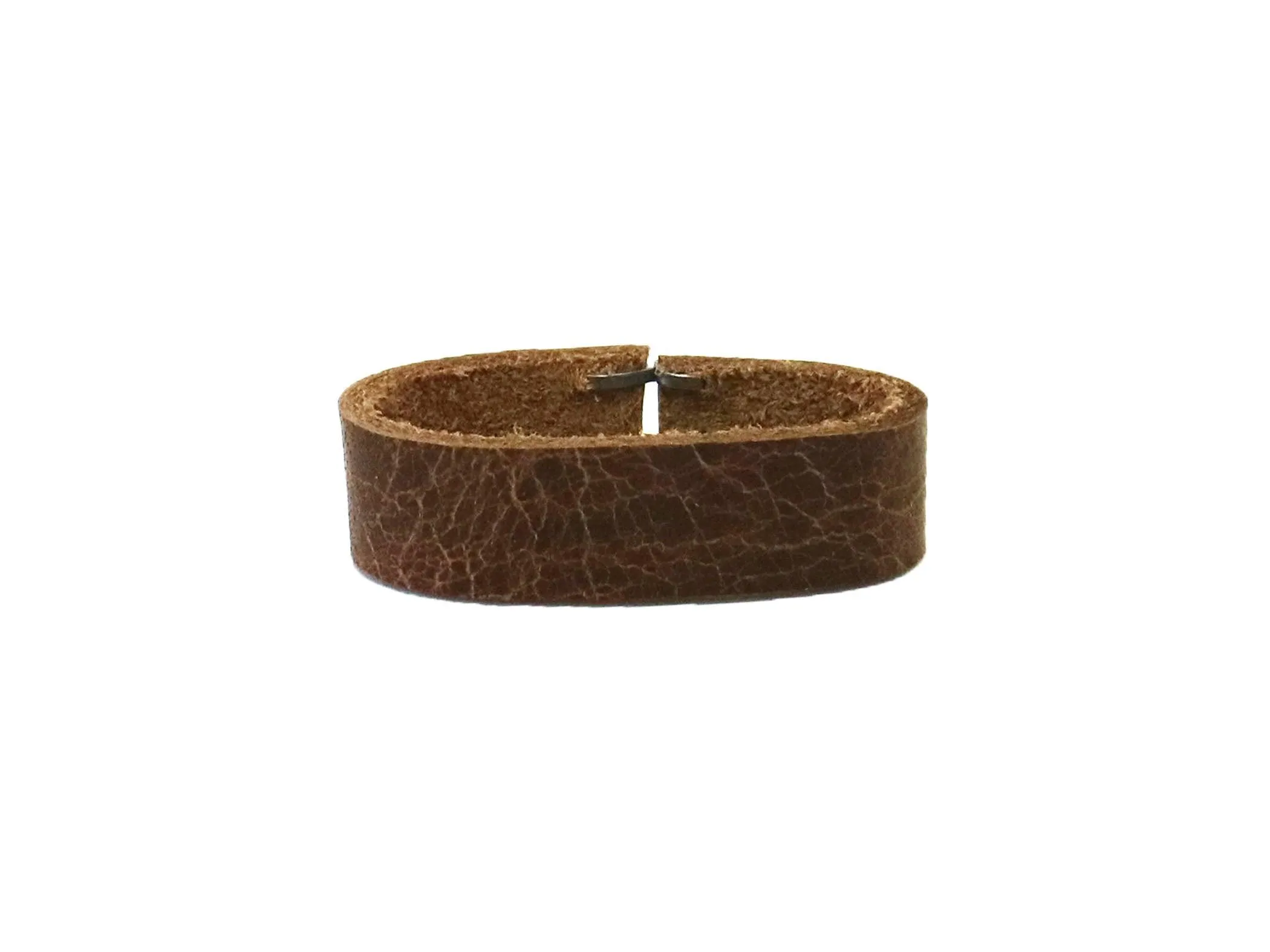 Tan Brown Vintage Glazed Buffalo Leather Belt Blank With Matching Keeper, 48"-60" Length